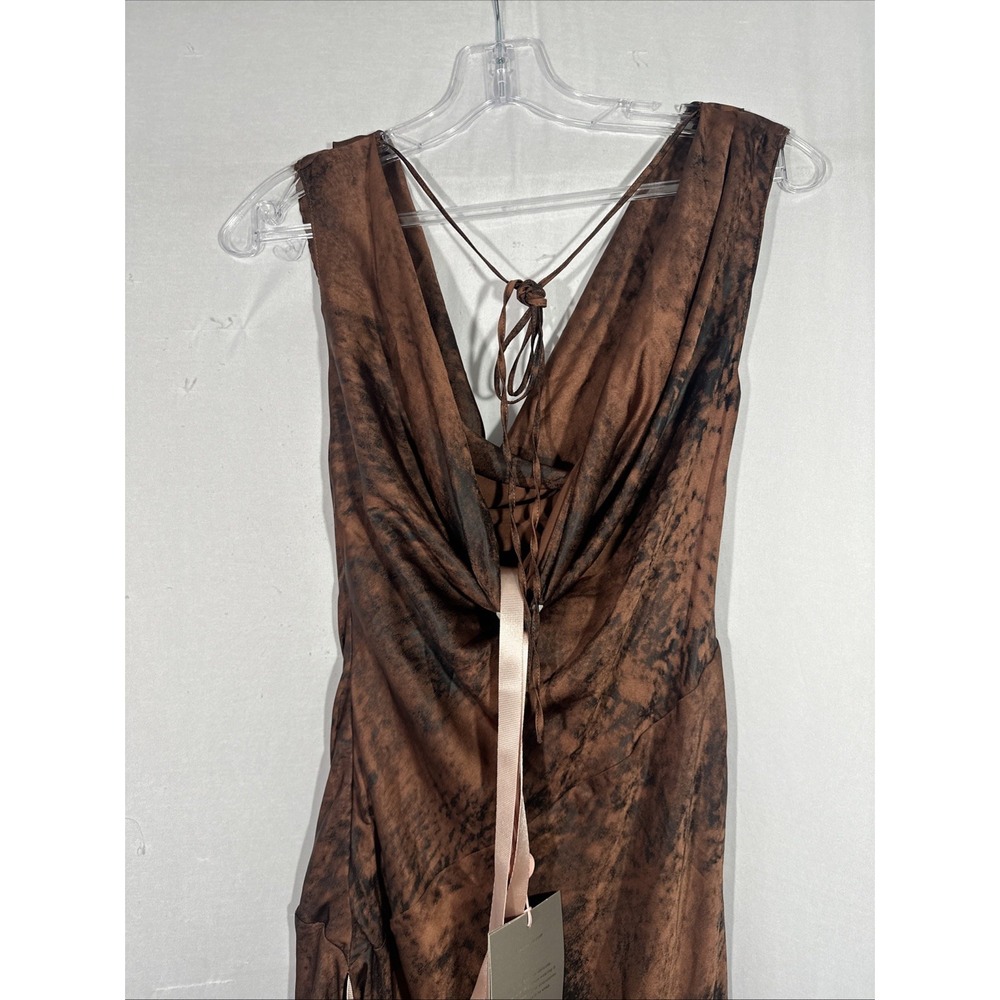 NEW $269 House‎ of CB [ Small ] ALAINA Antique Copper Bias Cut Maxi Dress 7064 - Picture 14 of 16